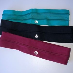 lululemon headbands (3 pack)